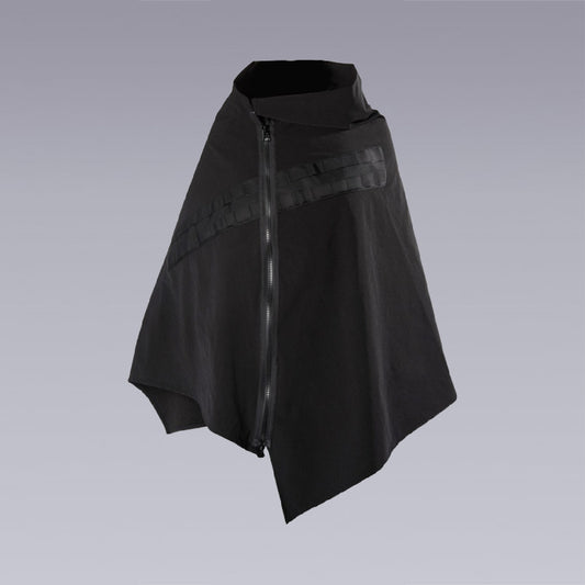 CLOTECHNOW's cyberpunk / techwear zip up black cape