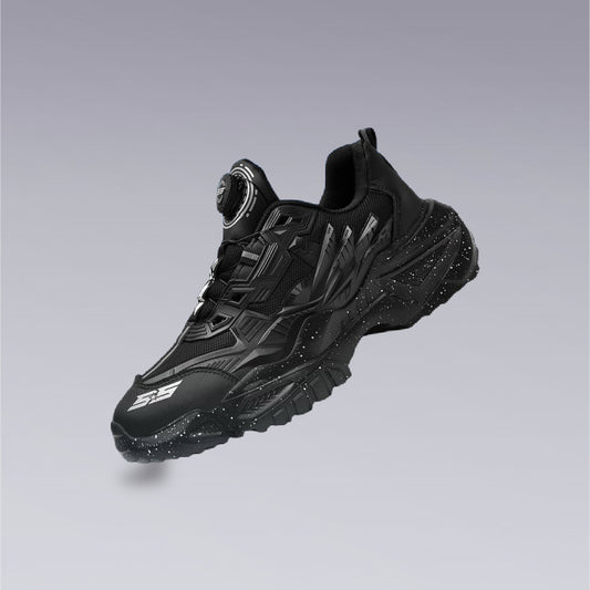 The Black Cyber Monster Techwear Shoes Display