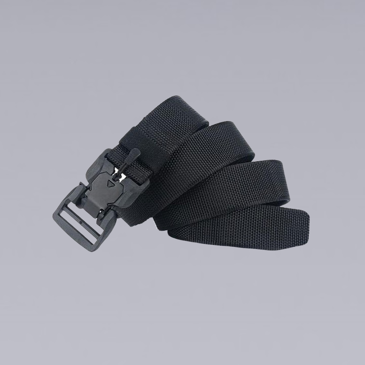The Black X50 Techwear Belt By Clotechnow Brand.