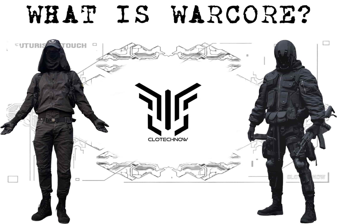 What is warcore fashion? two models wearing warcore outfits