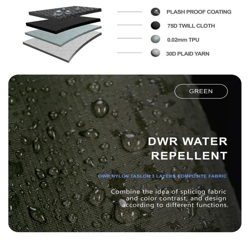 A Detailed image of The 0107 Urban Waterproof Jumper DWR Water Repellent By Clotechnow - Techwear Shop
