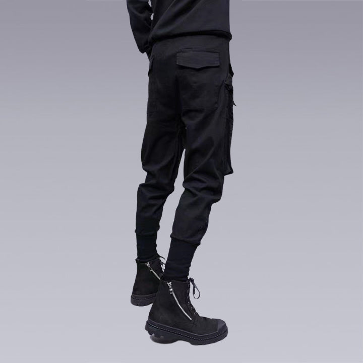 Elvvie -The X-21 V2 Street Techwear Pants have an elastic drawstring on the waistband, which makes for easy wear and breathable fabric that is designed with a fashionable pocket design. The three dimensionality of the pants was created lovingly by skilled artisans who take pride in each detail they produce. Whether you want to go out for strolls or stay at home, these are versatile and comfortable from every perspective.