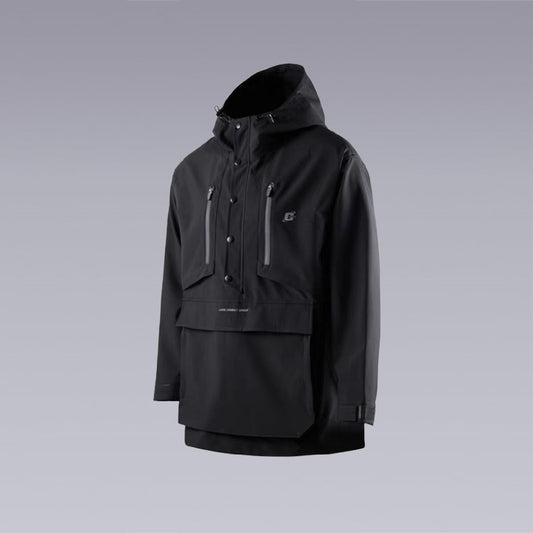 Our unique design with high waterproof fabric, modern custom waterproof and windproof jacket fabric, built-in elastic cord adjustment, high-quality Velcro to adjust the cuffs, double symmetrical pockets on the chest with waterproof laminated zipper - Clotechnow