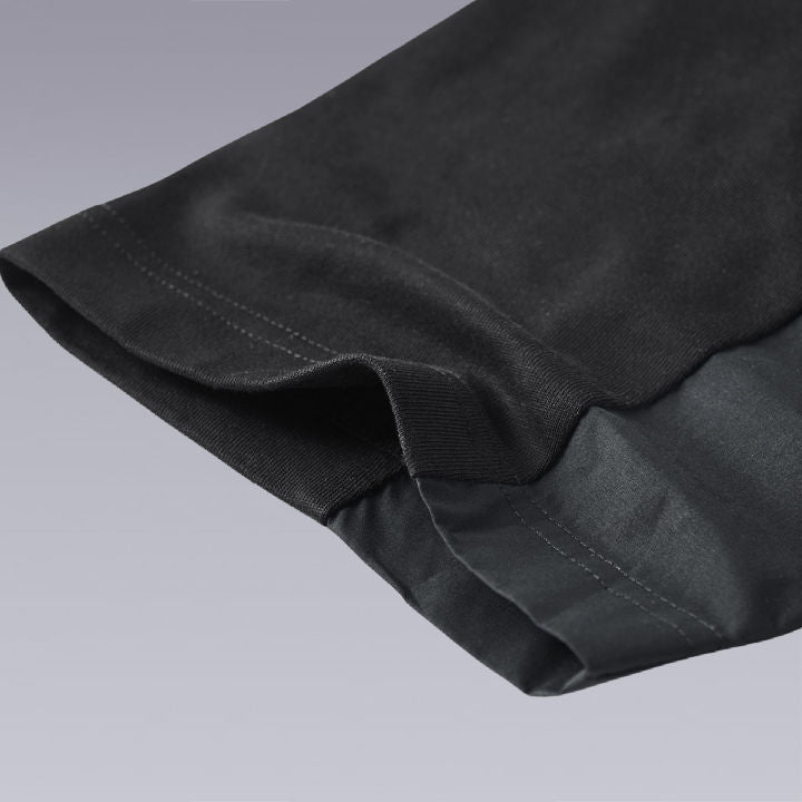The Fabric of The VIP URBAN Black Techwear T-SHIRT