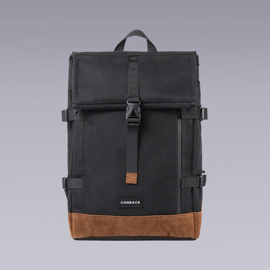 Japanese backpack in black and khaki color