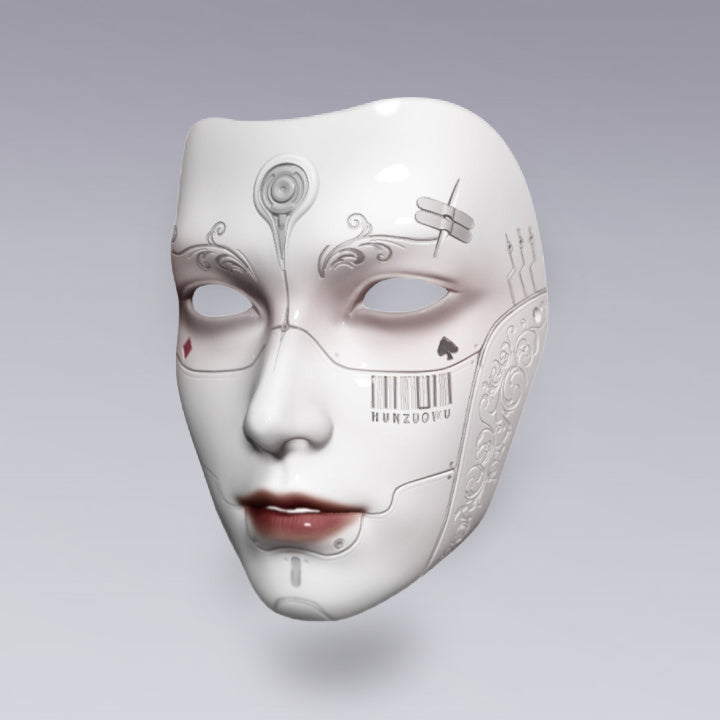 The Futuristic Cyberpunk Face Mask - By clotechnow Techwear Shop