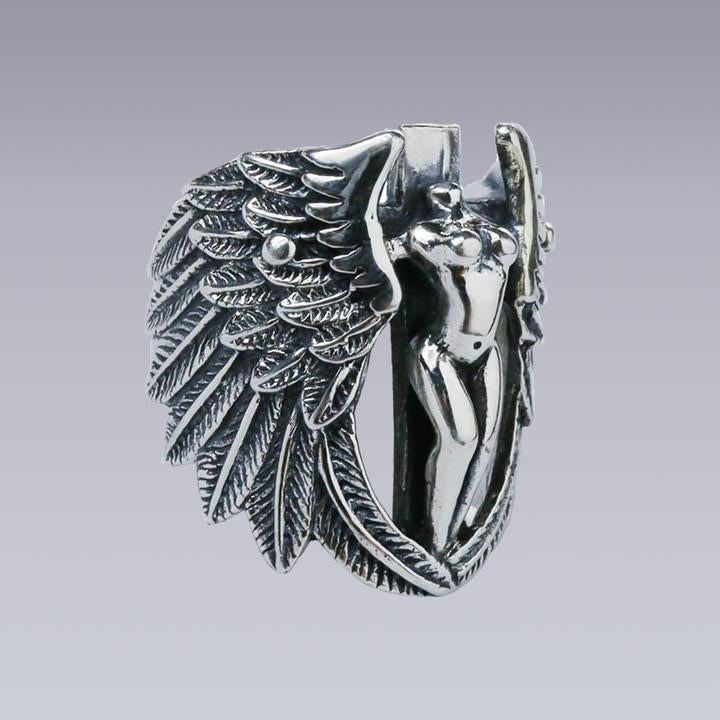 PURE SILVER ANGEL RING - Clotechnow