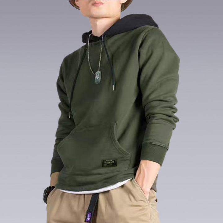 CLOTECH X-11 Techwear green hoodie - Clotechnow