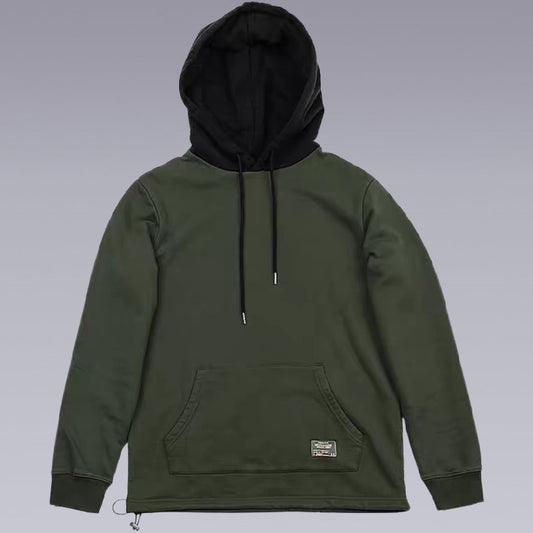 CLOTECH X-11 Techwear khaki hoodie - Clotechnow