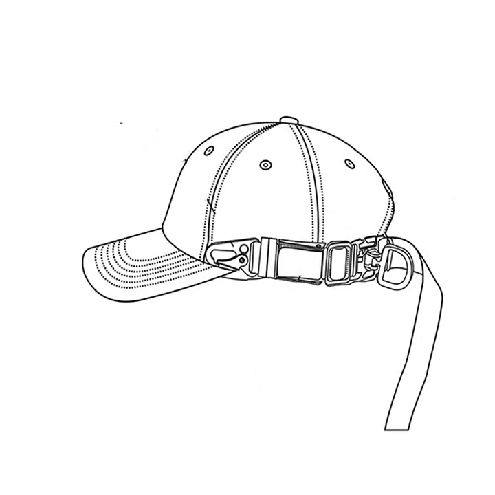 The Black Cyberpunk Functional Cap By Clotechnow Brand. Sketch design