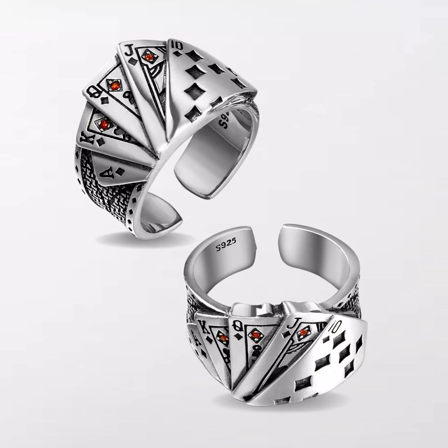 Poker Sterling Silver Ring By Clotechnow Brand - Clotechnow