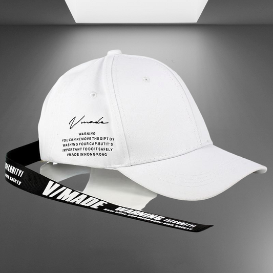 Streetwear Long Tail Cap in Black and white colors