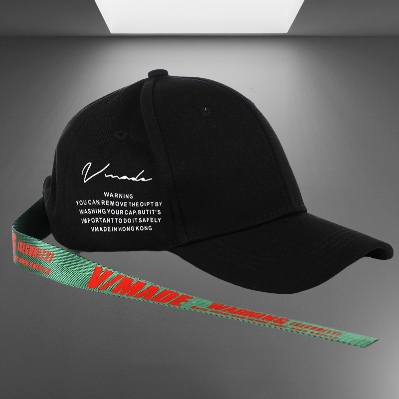 Streetwear Long Tail Cap in Black and Green colors