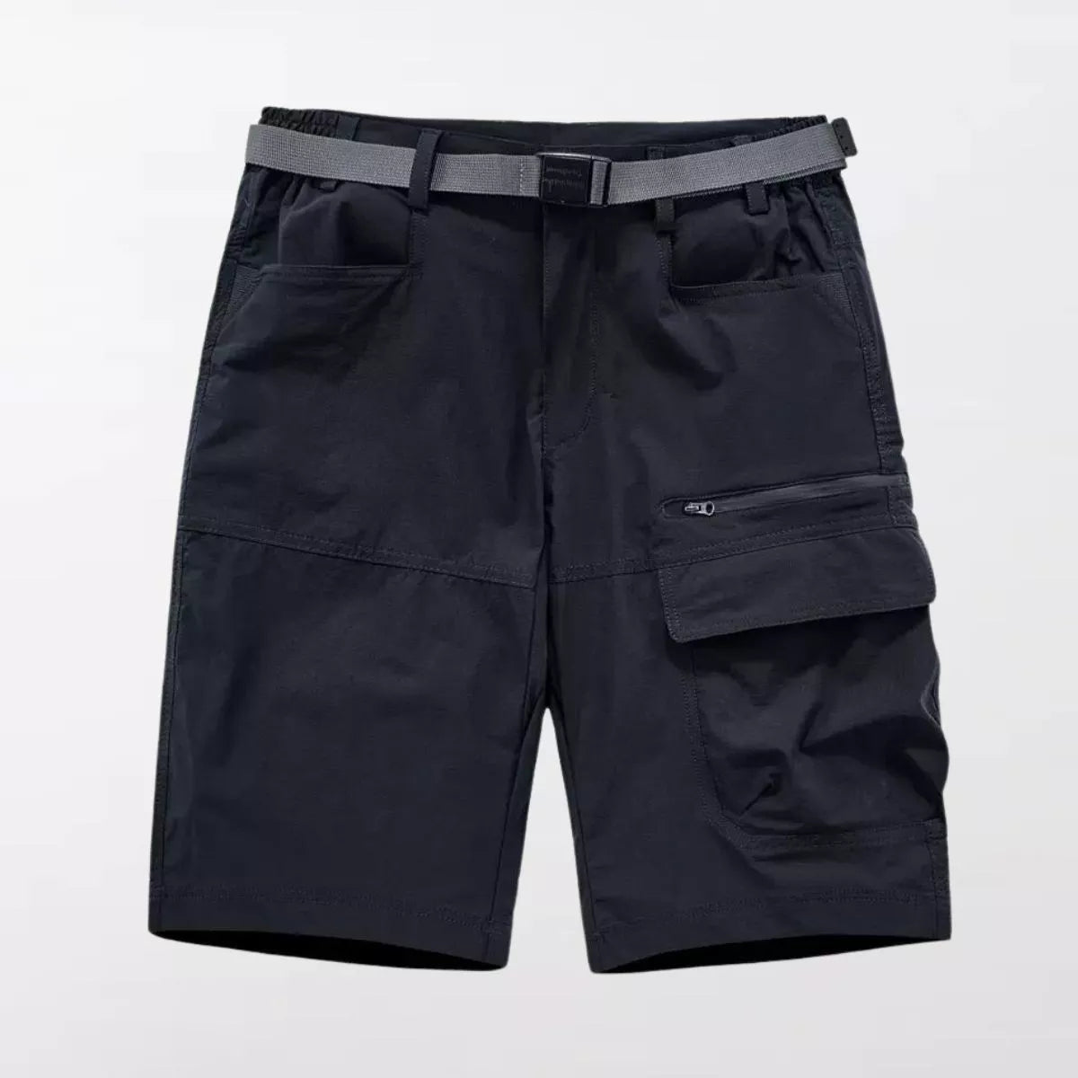 Image Of The S/23 Summer Techwear Shorts. Black Color
